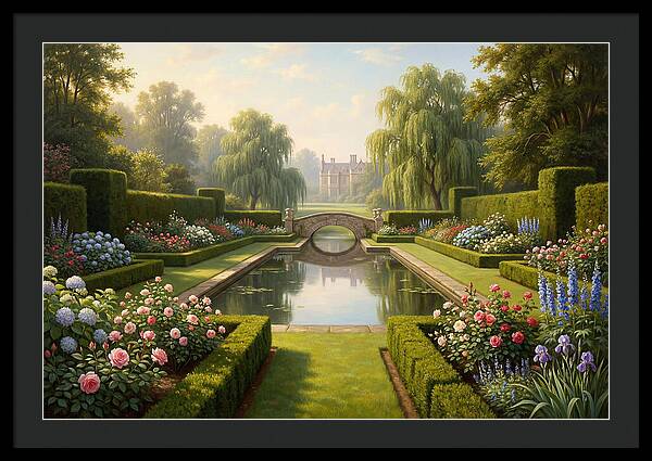 Serenity In A Blooming Garden