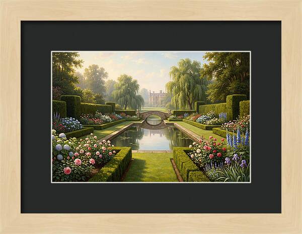 Serenity In A Blooming Garden