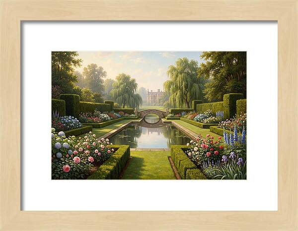 Serenity In A Blooming Garden