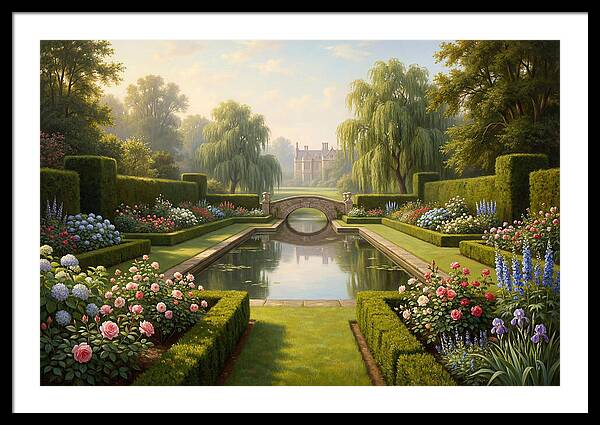 Serenity In A Blooming Garden