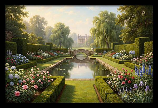 Serenity In A Blooming Garden