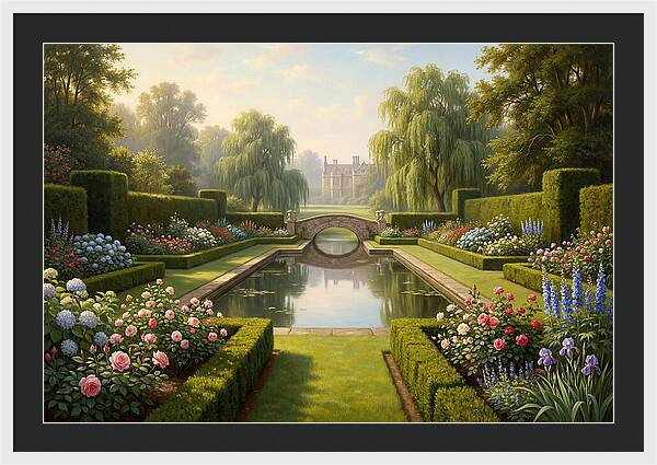 Serenity In A Blooming Garden