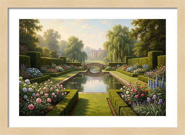 Serenity In A Blooming Garden