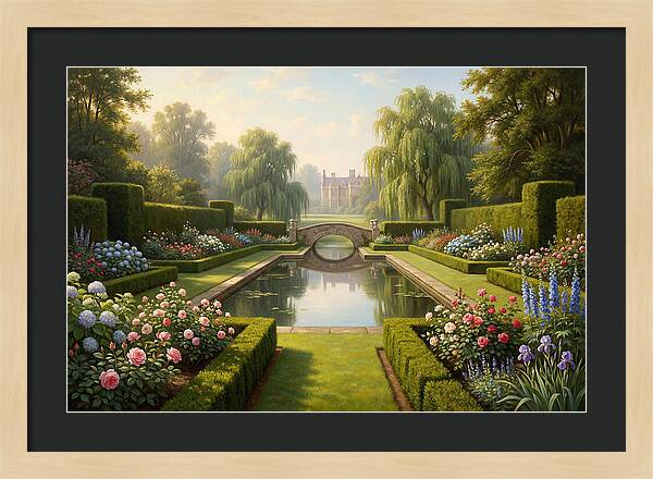 Serenity In A Blooming Garden