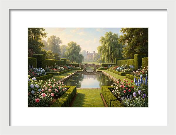 Serenity In A Blooming Garden