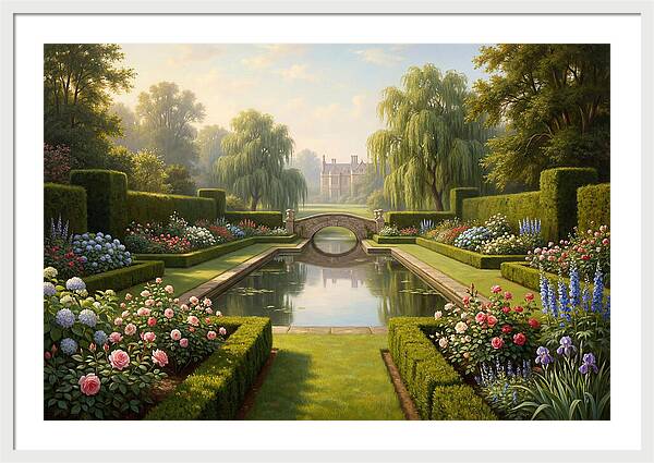 Serenity In A Blooming Garden