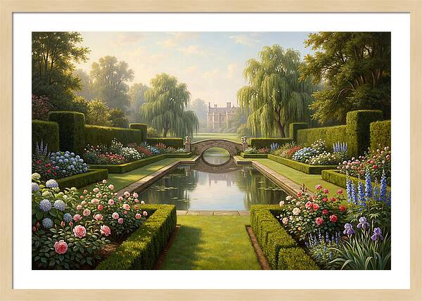 Serenity In A Blooming Garden