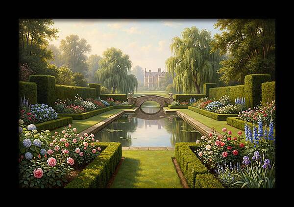Serenity In A Blooming Garden