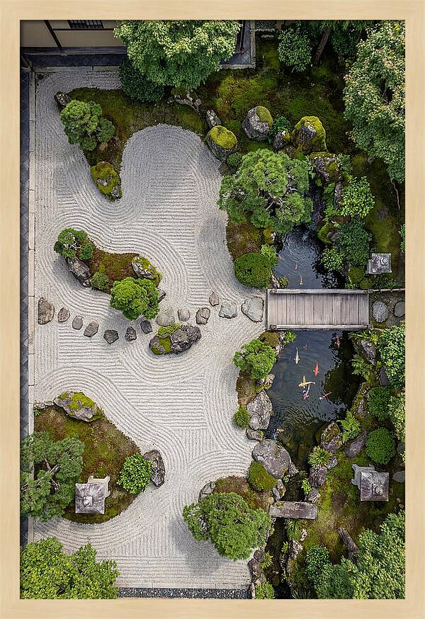 Serenity In A Japanese Garden