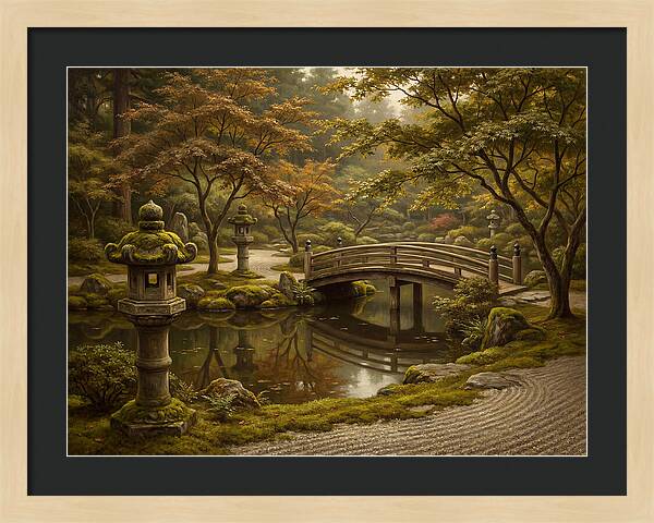 Serenity In A Japanese Garden