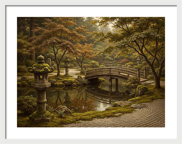 Serenity In A Japanese Garden