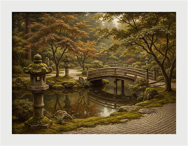 Serenity In A Japanese Garden