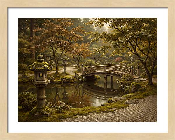 Serenity In A Japanese Garden