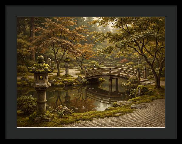 Serenity In A Japanese Garden