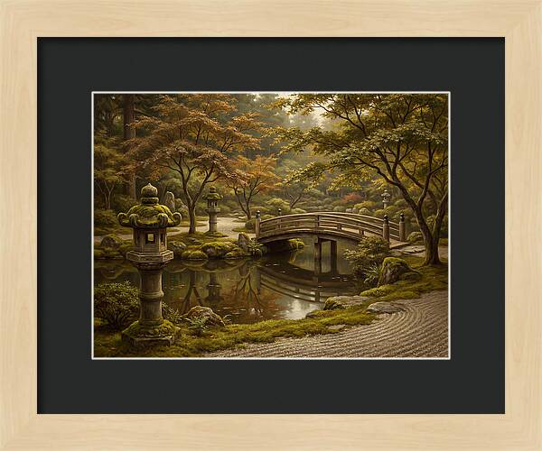 Serenity In A Japanese Garden