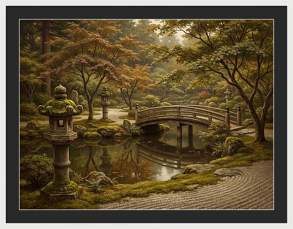 Serenity In A Japanese Garden