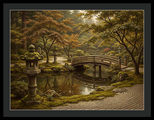 Serenity In A Japanese Garden