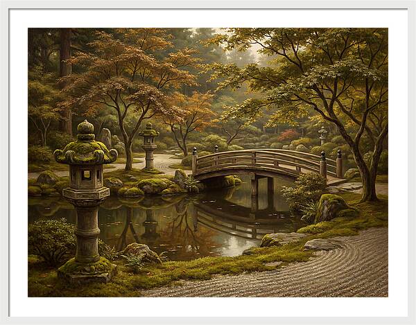 Serenity In A Japanese Garden