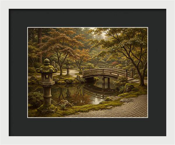 Serenity In A Japanese Garden