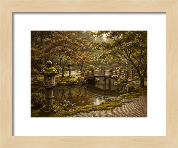 Serenity In A Japanese Garden