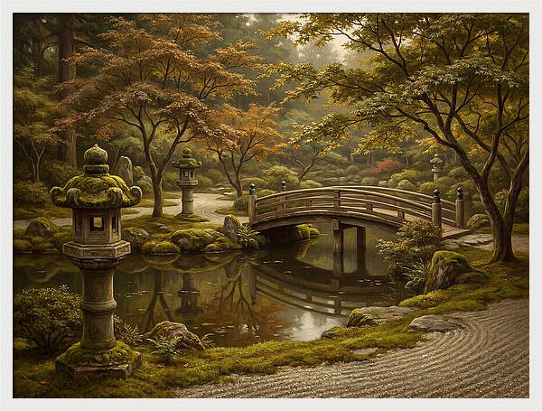 Serenity In A Japanese Garden