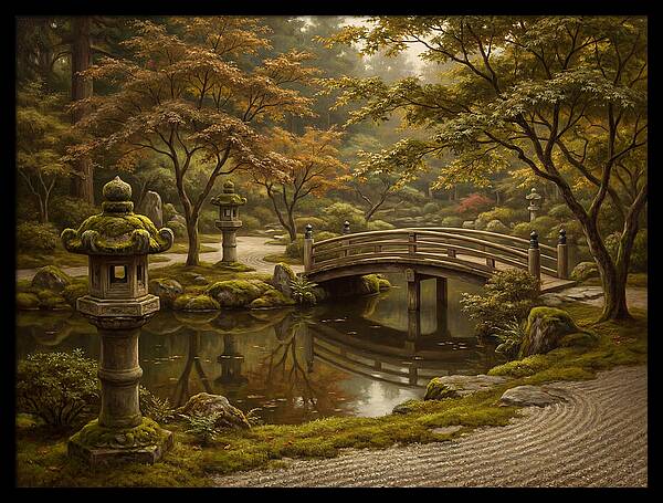 Serenity In A Japanese Garden