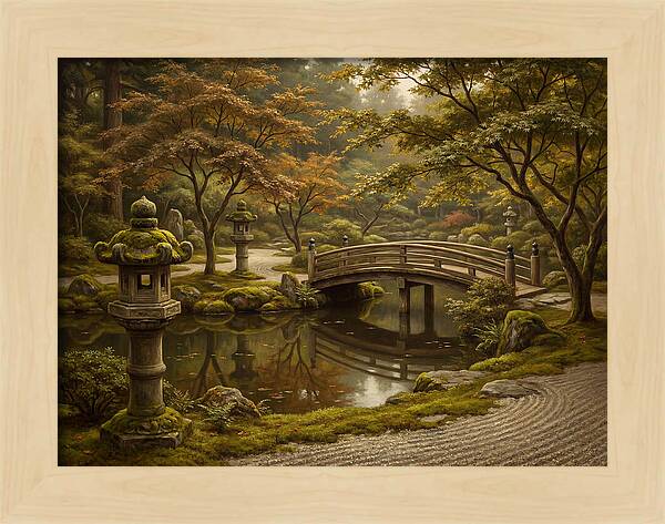 Serenity In A Japanese Garden