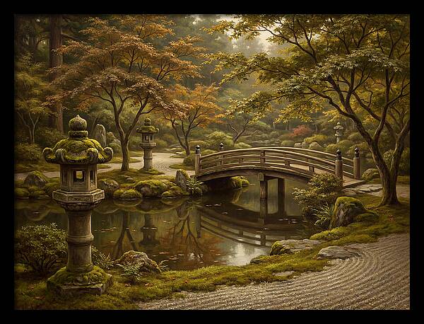 Serenity In A Japanese Garden