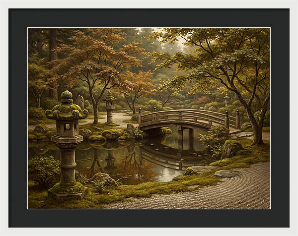 Serenity In A Japanese Garden
