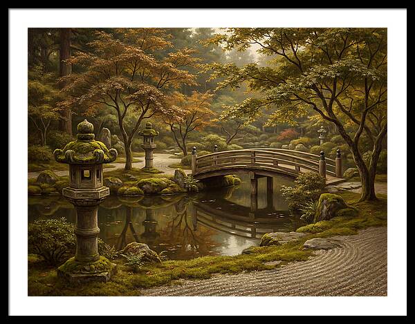 Serenity In A Japanese Garden