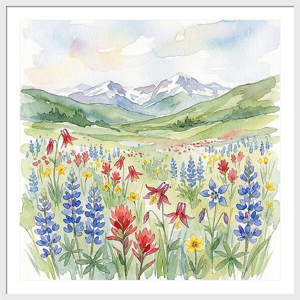 Serenity In The Mountain Meadow