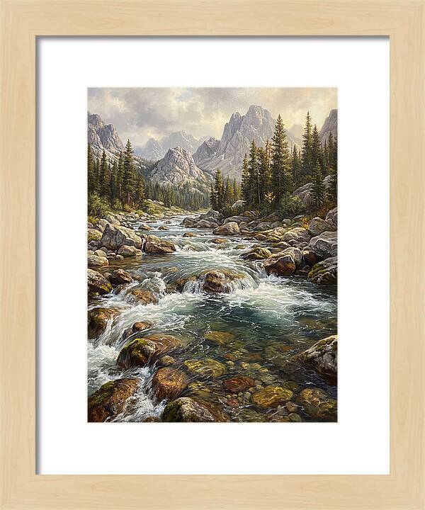 Serenity Of Mountain Waters