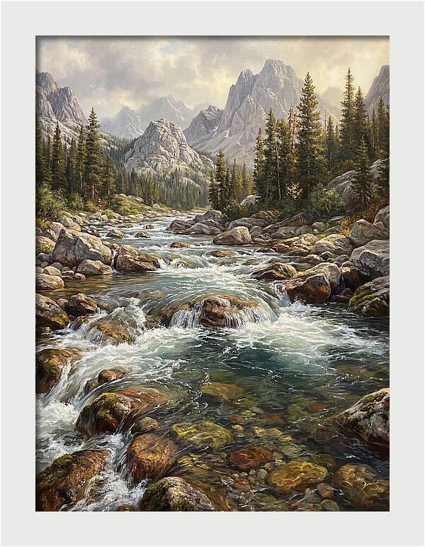 Serenity Of Mountain Waters