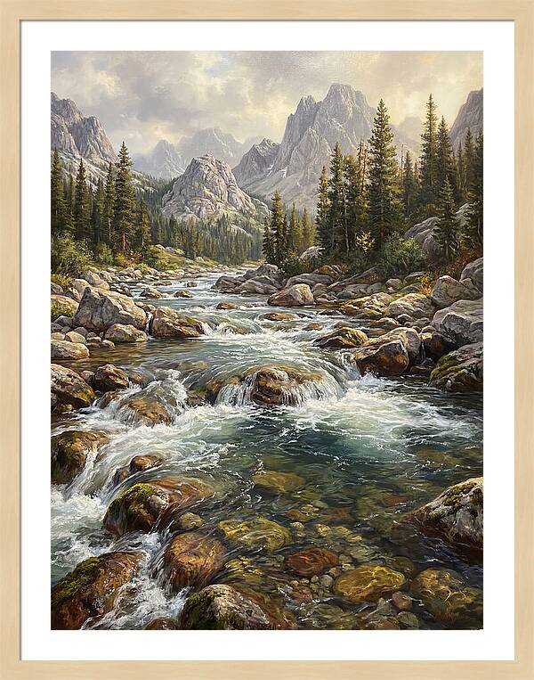 Serenity Of Mountain Waters