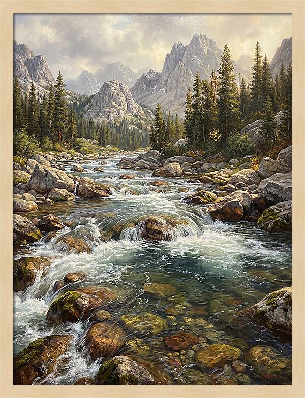 Serenity Of Mountain Waters