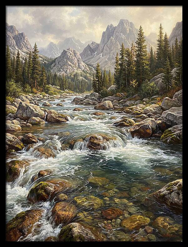 Serenity Of Mountain Waters