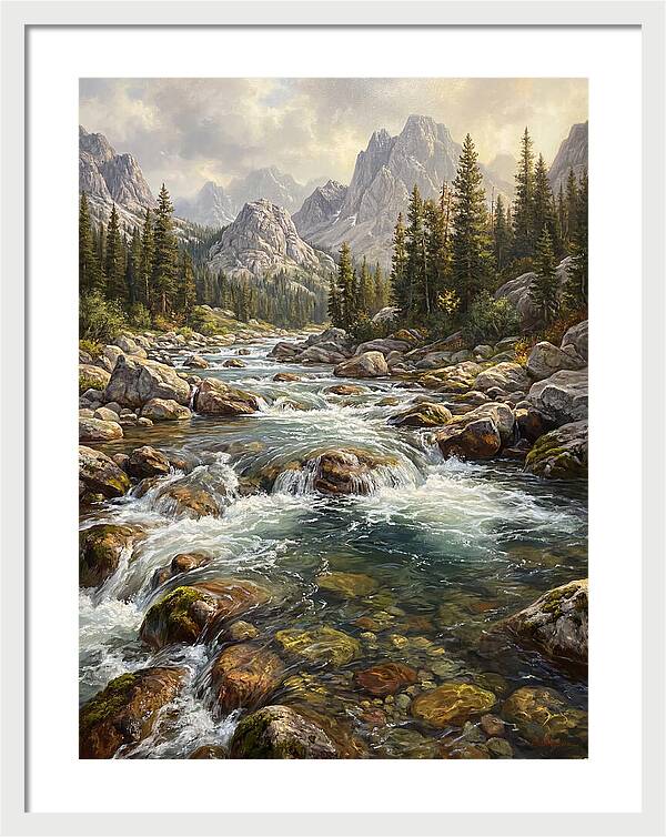 Serenity Of Mountain Waters