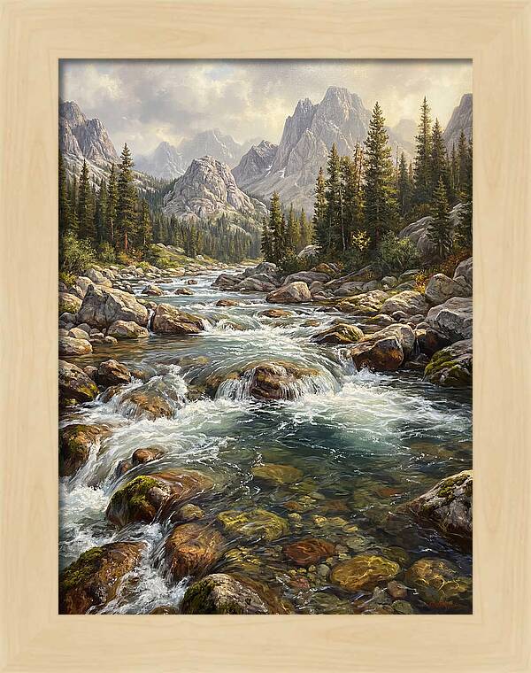 Serenity Of Mountain Waters