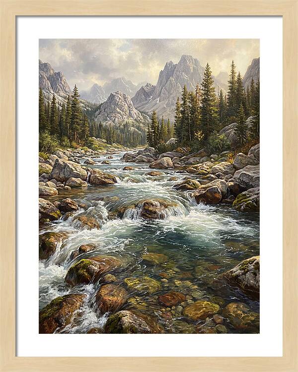 Serenity Of Mountain Waters