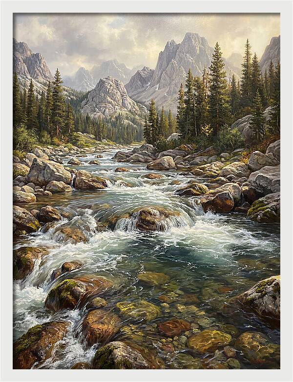Serenity Of Mountain Waters