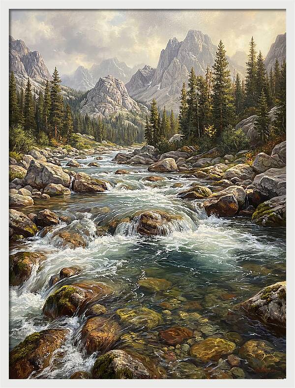 Serenity Of Mountain Waters