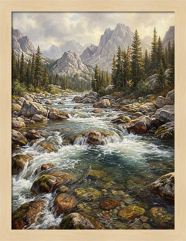Serenity Of Mountain Waters