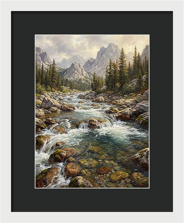 Serenity Of Mountain Waters