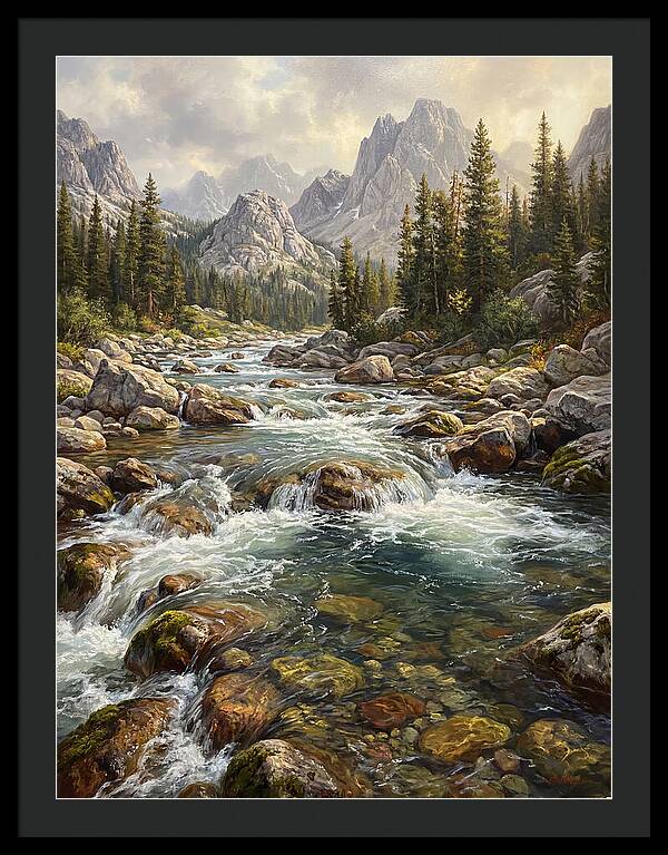 Serenity Of Mountain Waters