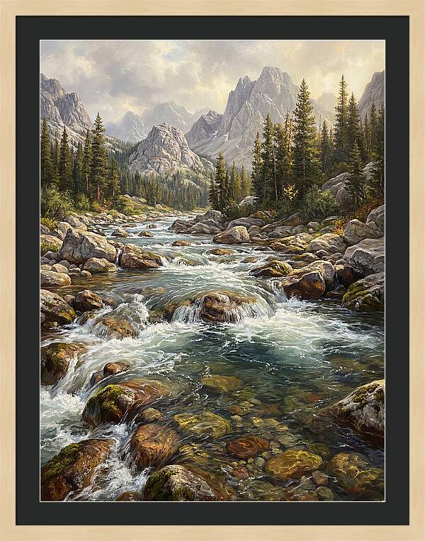 Serenity Of Mountain Waters