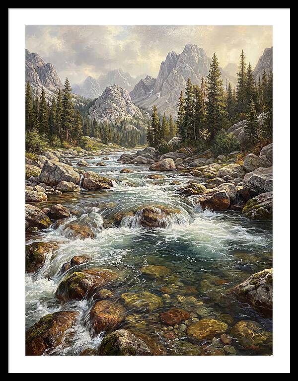 Serenity Of Mountain Waters