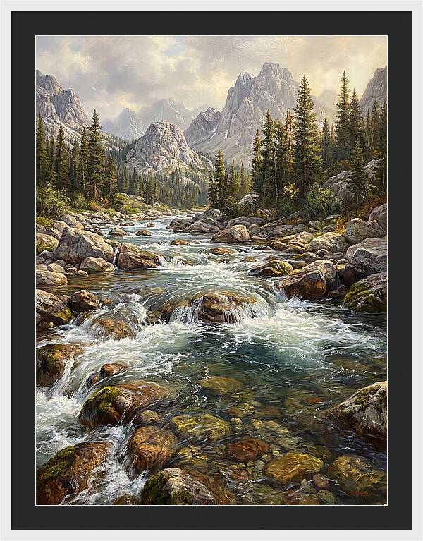 Serenity Of Mountain Waters