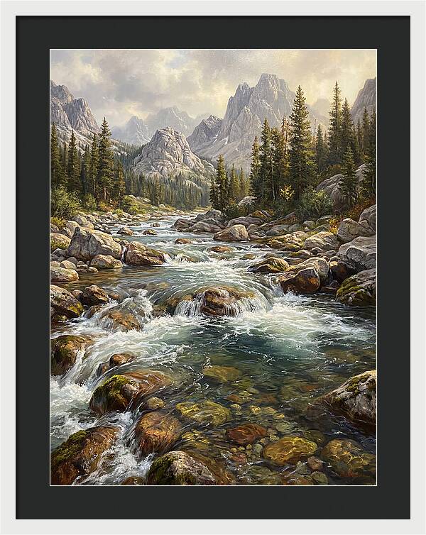 Serenity Of Mountain Waters