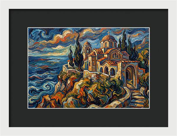 Serenity Of The Coastal Monastery