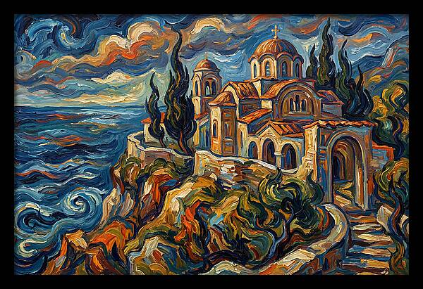 Serenity Of The Coastal Monastery
